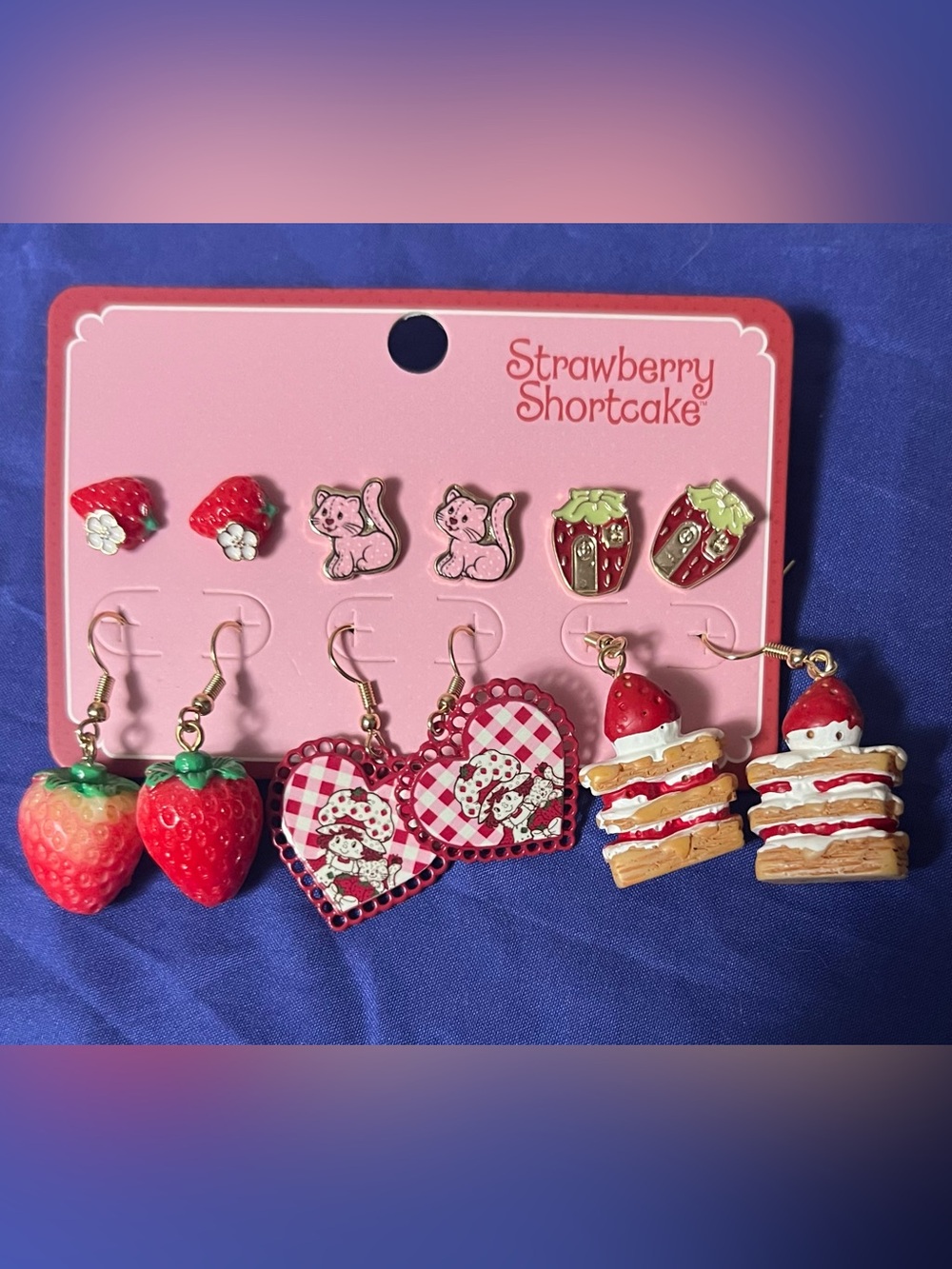 Strawberry Shortcake Treat Earring Set